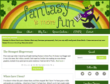 Tablet Screenshot of fantasyismorefun.com
